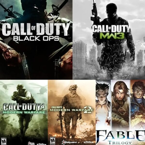 CALL OF DUTY BLACK OPS - MW - 2/3/4 + FABLE TRILOGY XBOX ONE E SERIES X|S