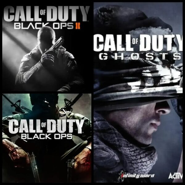 CALL OF DUTY BLACK OPS 1/2 + GHOSTS XBOX ONE E SERIES X|S